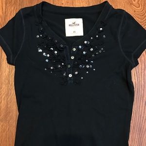 Navy short sleeve Hollister tee